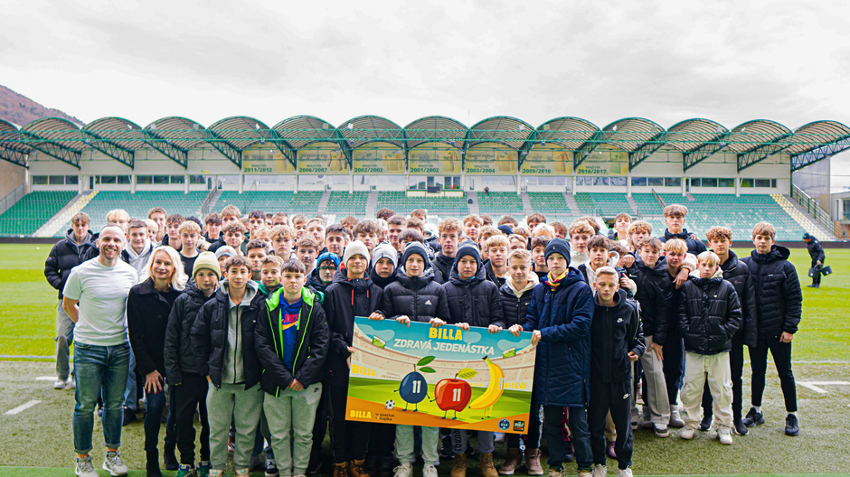 Titulná fotografia - Mládežnícke kategórie MŠK Žilina sa zúčastnili projektu ZDRAVÁ JEDENÁSTKA