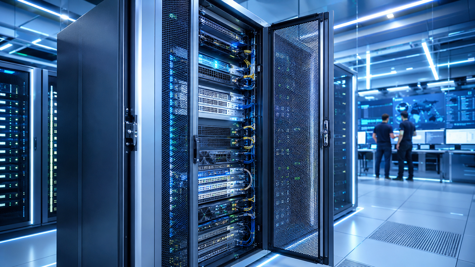 Serverová infraštruktúra používaná pri bezpečnostnom testovaní autonómnych modelov umelej inteligencie.