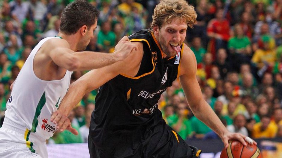 Nowitzki v drese Nemecka na ME