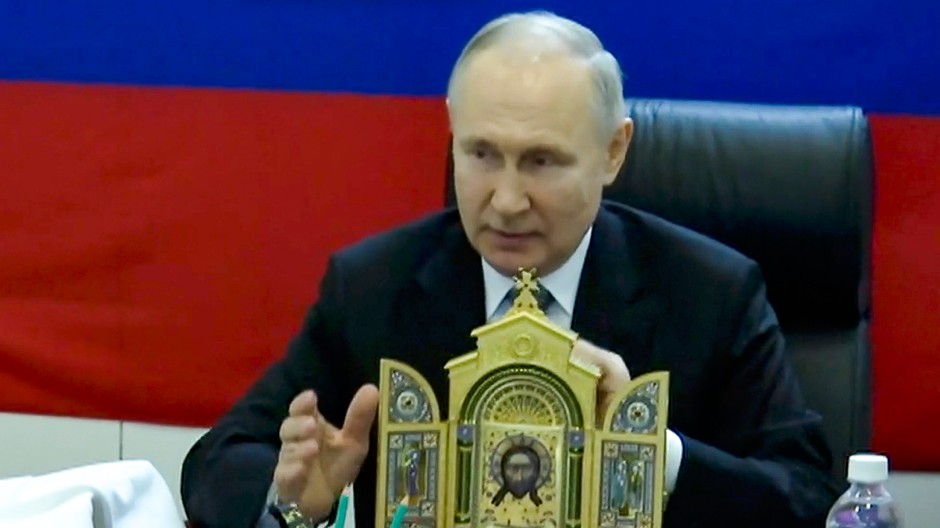 Putin navštívil ruských vojakov na juhu a východe Ukrajiny (3)