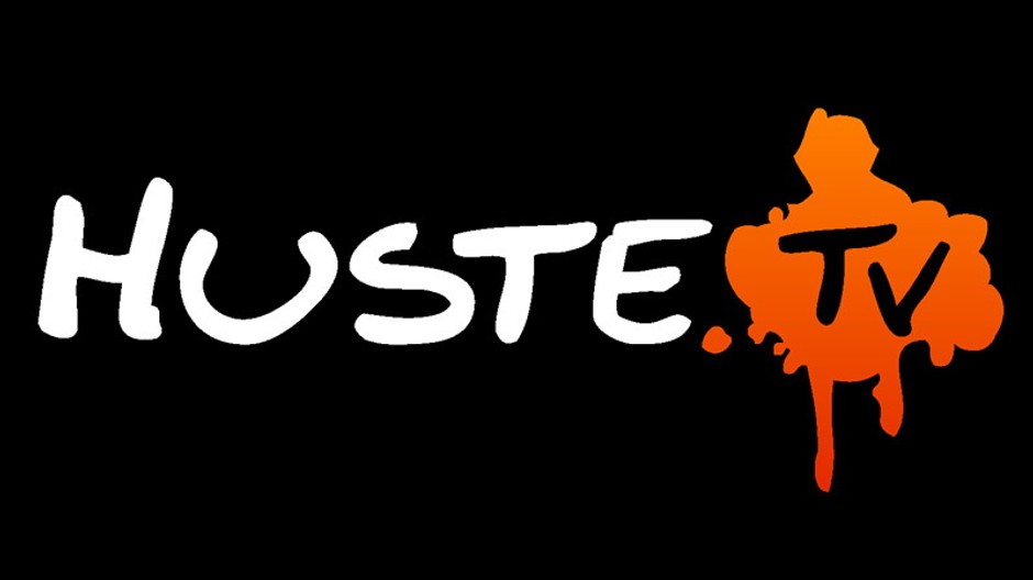 Huste.tv logo čierne
