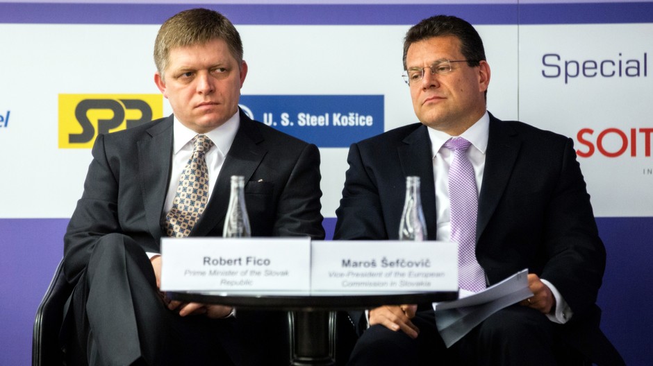 Robert Fico, slovenský premiér, Maroš Šefčovič, slovenský eurokomisár