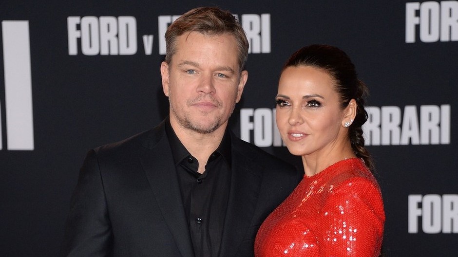 Matt Damon s manželkou