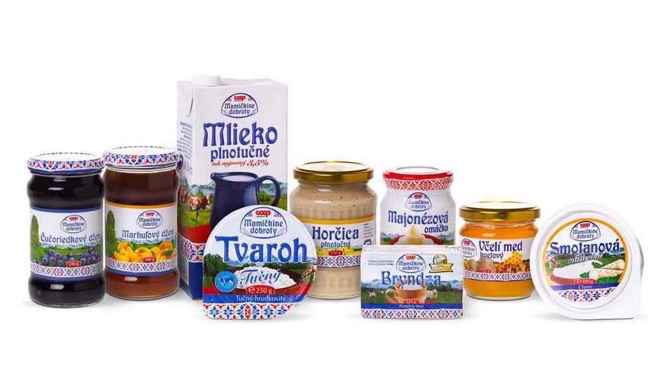 COOP Jednota koláž produktov