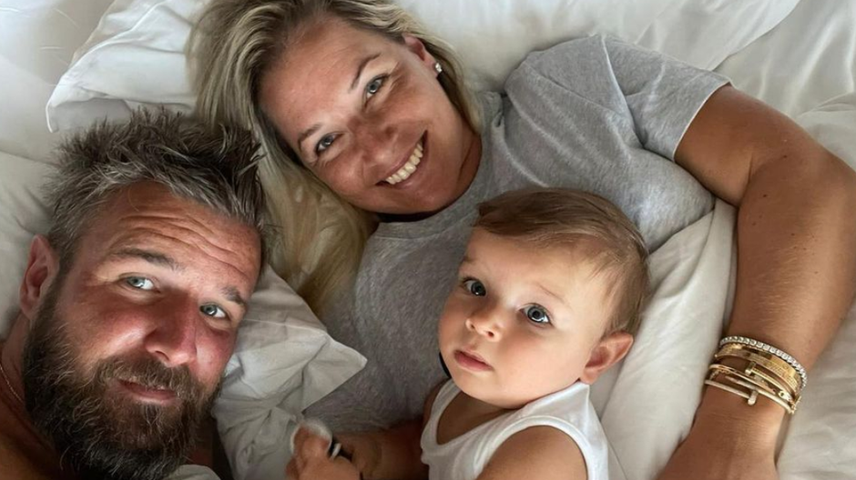 Dominika Cibulkova s rodinou