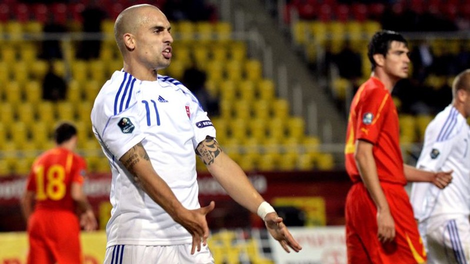 Juraj Piroska v drese Slovenska