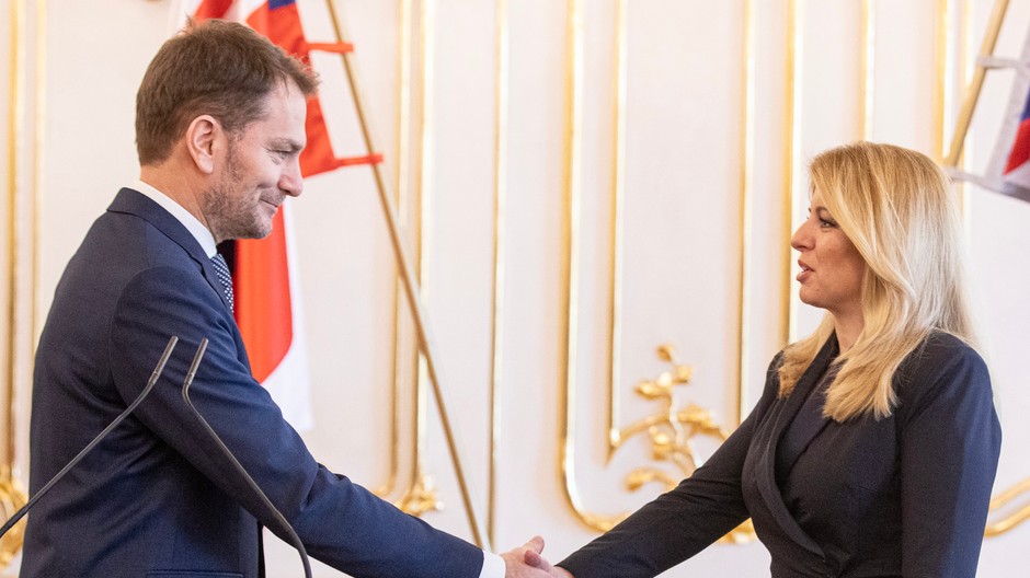 Igor Matovič u prezidentky Čaputovej