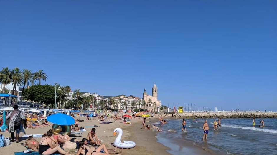 Pláž, Barcelona, Španielsko