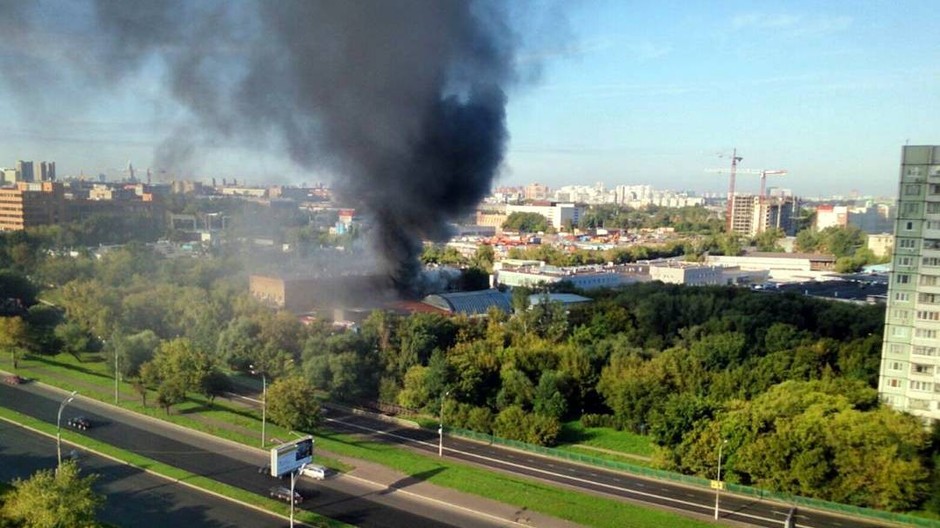 požiar, Moskva, 27.8.