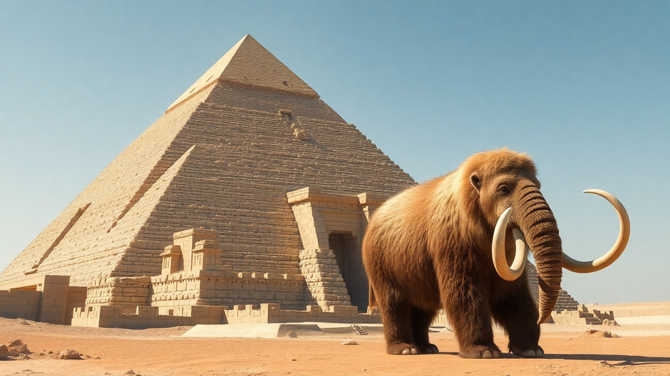 Mamut a pyramída
