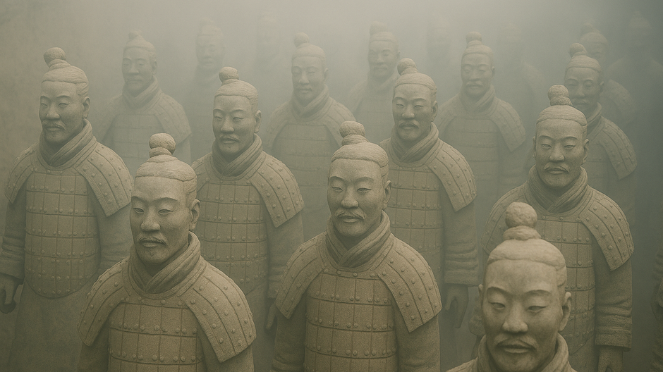 Pohľad na čínsku terakotovú armádu odhaľujúcu nové tajomstvá