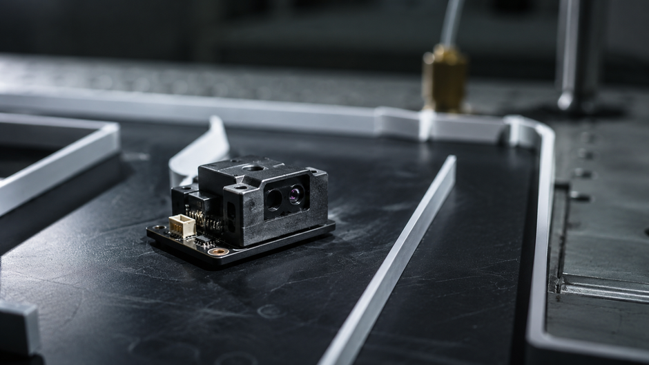 Malý elektronický batoh v laboratórnom prostredí počas výskumu biohybridnej robotiky.