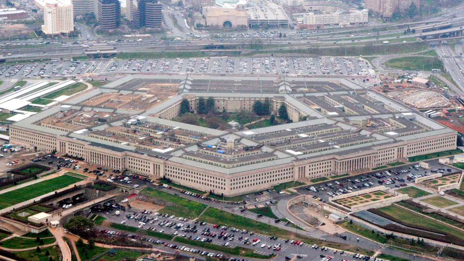 letecký pohľad na americký Pentagon