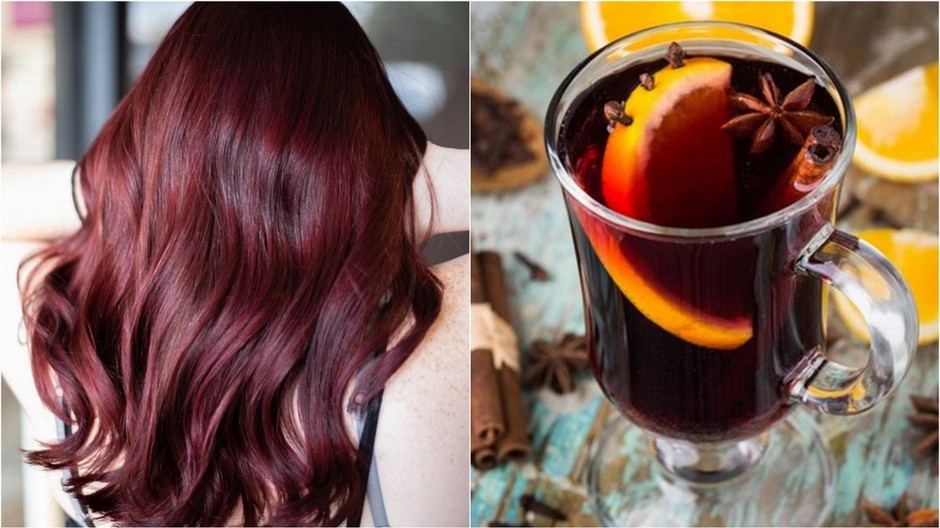 trendy farba na vlasy, varené víno