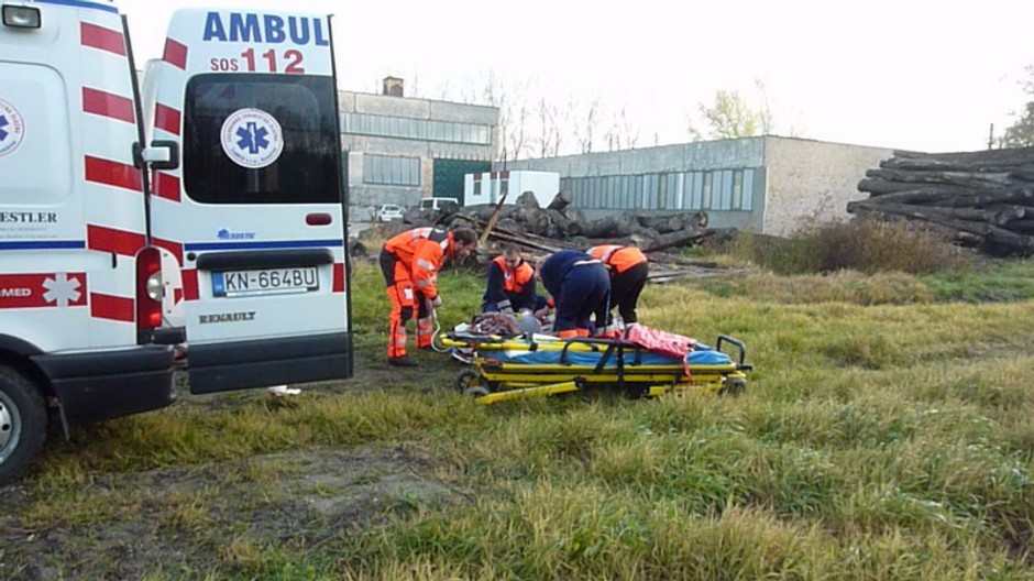 Zásah záchranárov, vrtuľník