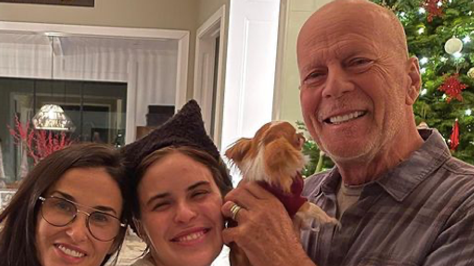 Bruce Willis s exmanželkou Demi Moore a ich dcérou