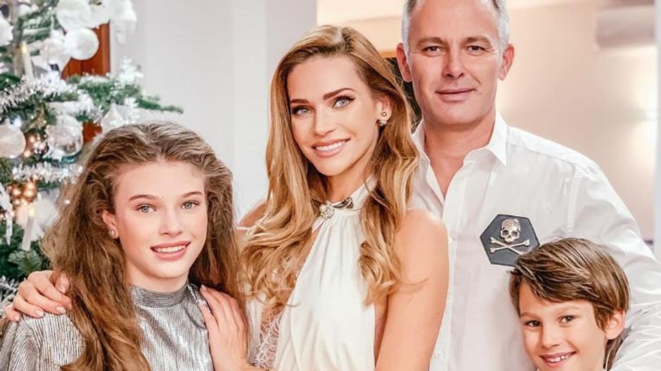 Andrea Veresova s rodinou