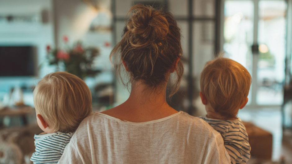 matka s dvoma detmi