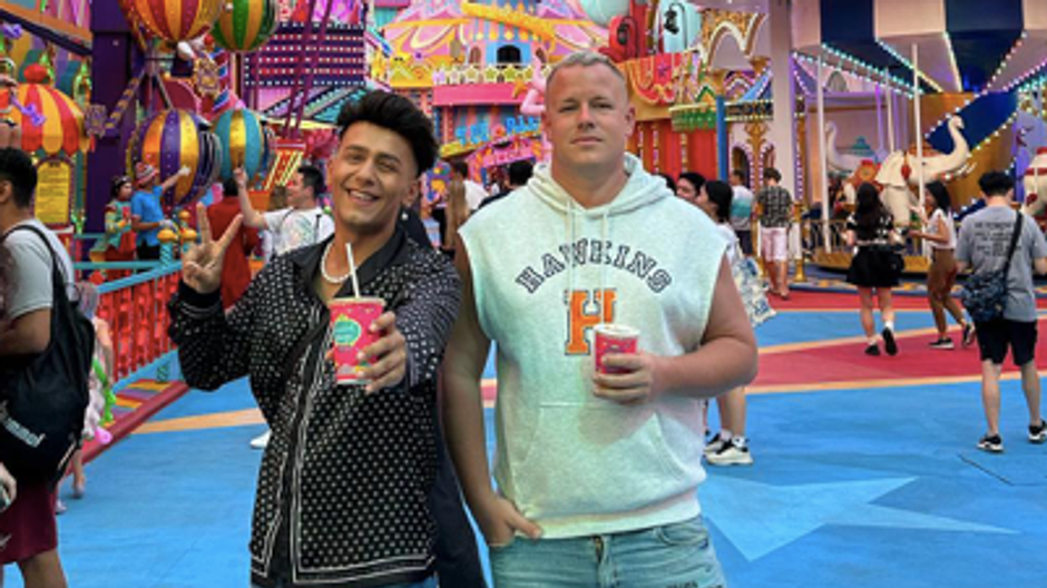 Jan Bendig s priateľom Lukášom