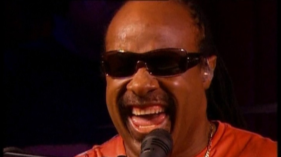 Stevie Wonder počas koncertu