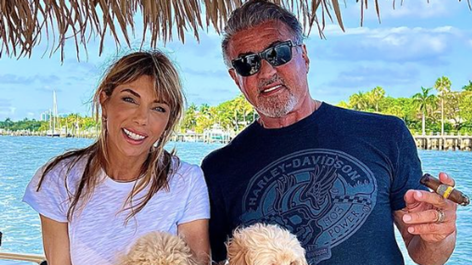 Sylvester Stallone s manželkou