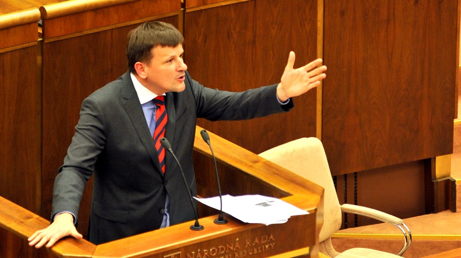 Alojz Hlina v parlamente