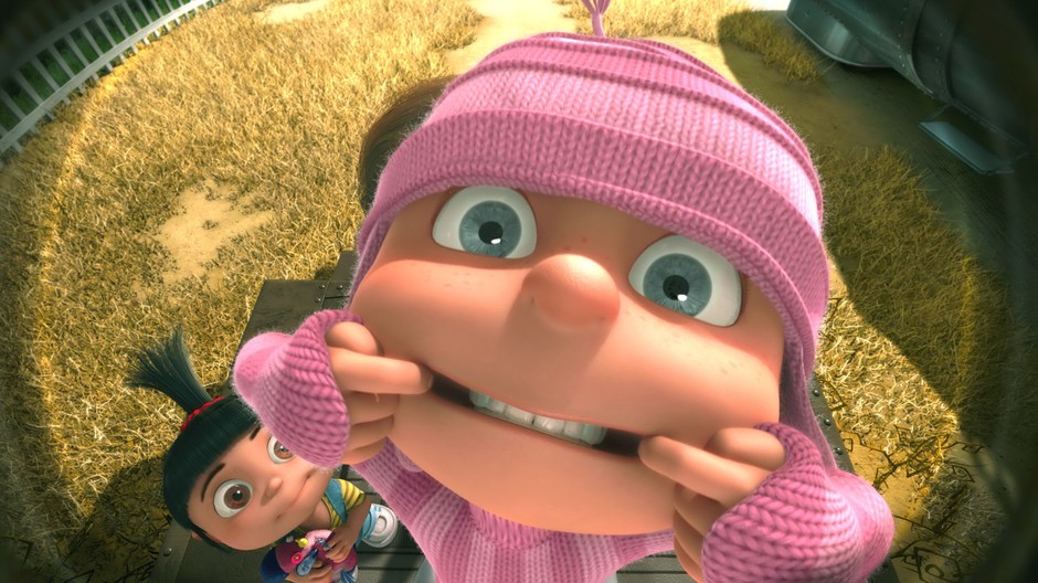 despicable me-ja,zloduch-dievcatko robi grimasu