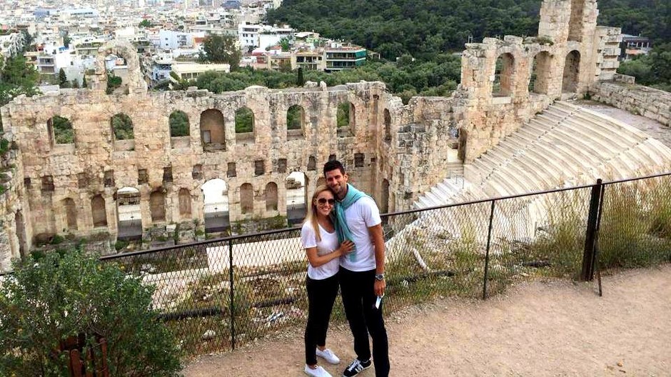Novak Djokovič Atény Jelena