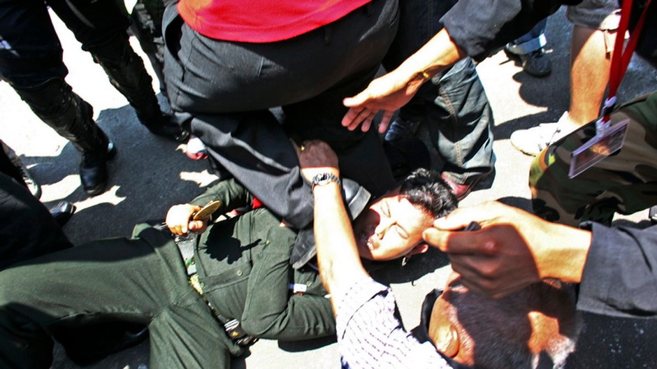 thajsko bitka demonstracia