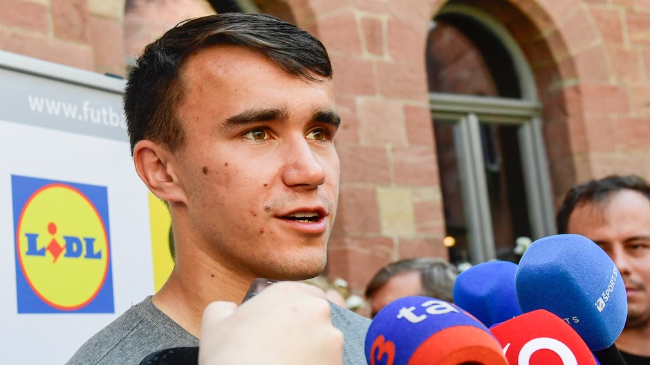 slovenský futbalový reprezentant David Strelec