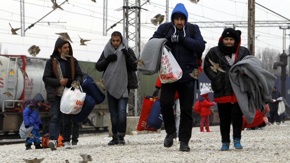 Macedónsko migranti vlak