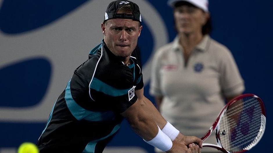Lleyton Hewitt v zápase Hopmanovho pohára