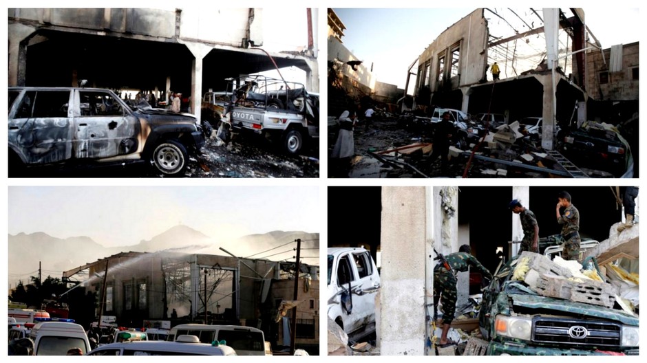 Letecký nálet zabil na pohrebe najmenej 82 smútočných hostí, najmenej 530 ľudí sa zranilo