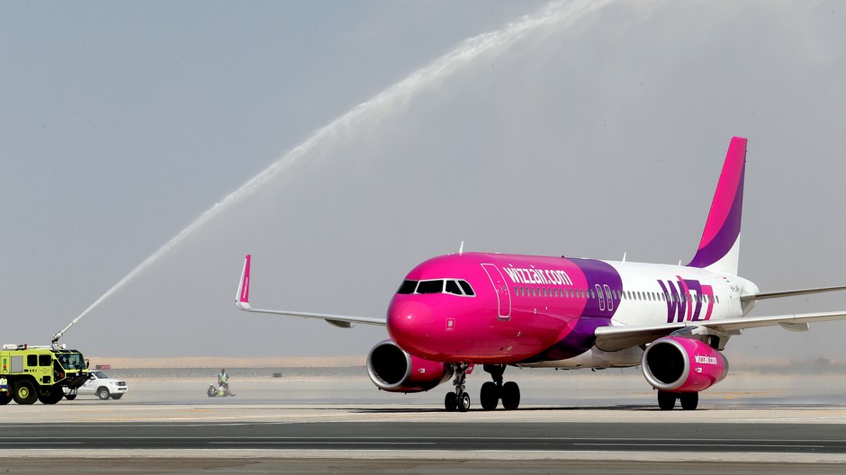 WizzAir lietadlo letisko ilustračné foto