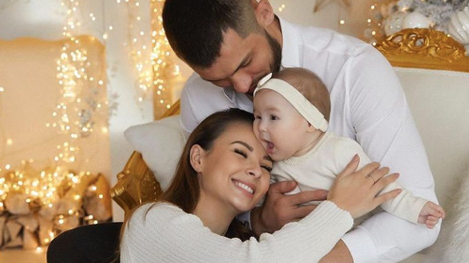 Monika Bagárová s rodinou