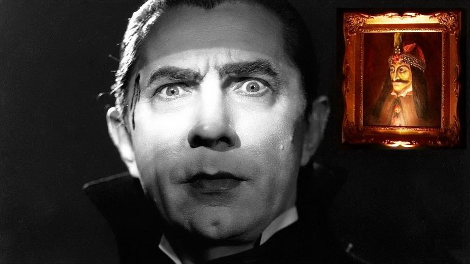 Drakula, filmový gróf Drakula a jeho portrét na obraze
