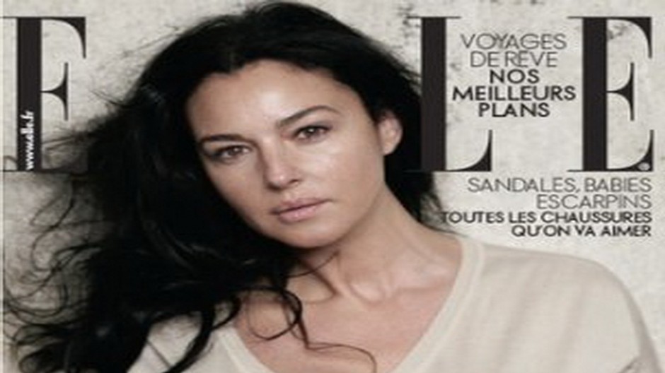 Monica Bellucci bez mejkapu v elle
