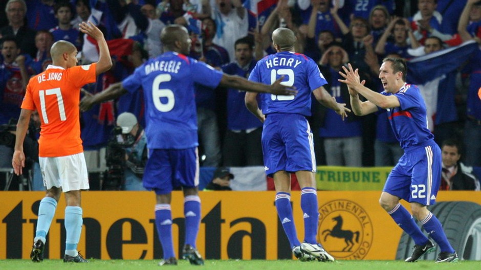 Moment zo zápasu Francúsko - Holandsko