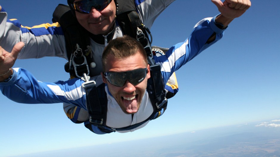 Najzazitky.sk PR tandemový zoskok