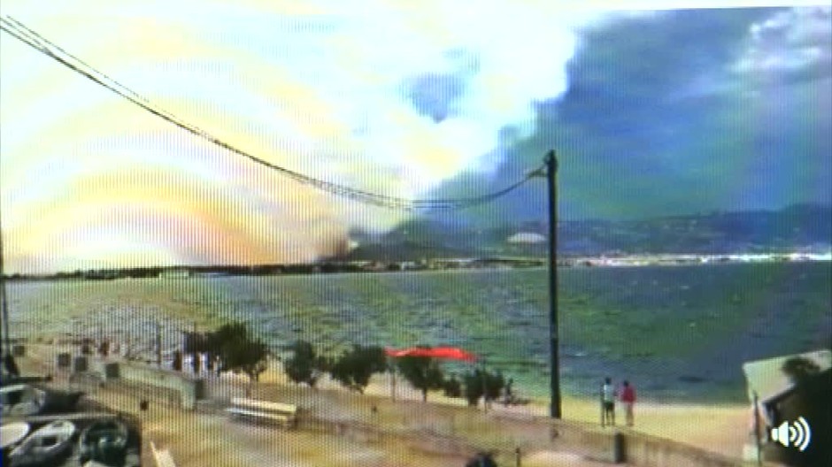 Ďalší požiar v Chorvátsku. Horí pri historickom meste Trogir826