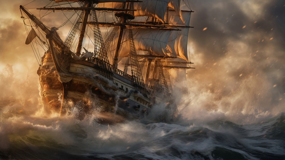 pirate-ship-sailing-sea
