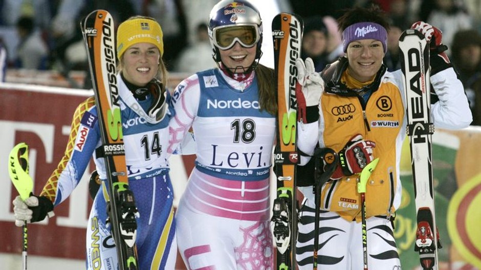 Slalom ženy Levi debna