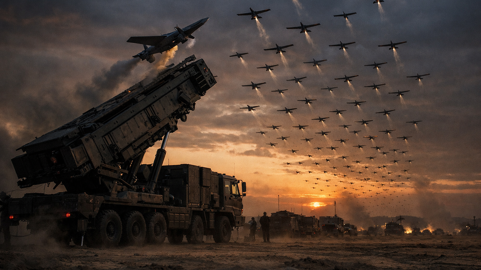 Čínske vozidlo vypúšťa roj dronov Atlas počas testovacej ukážky