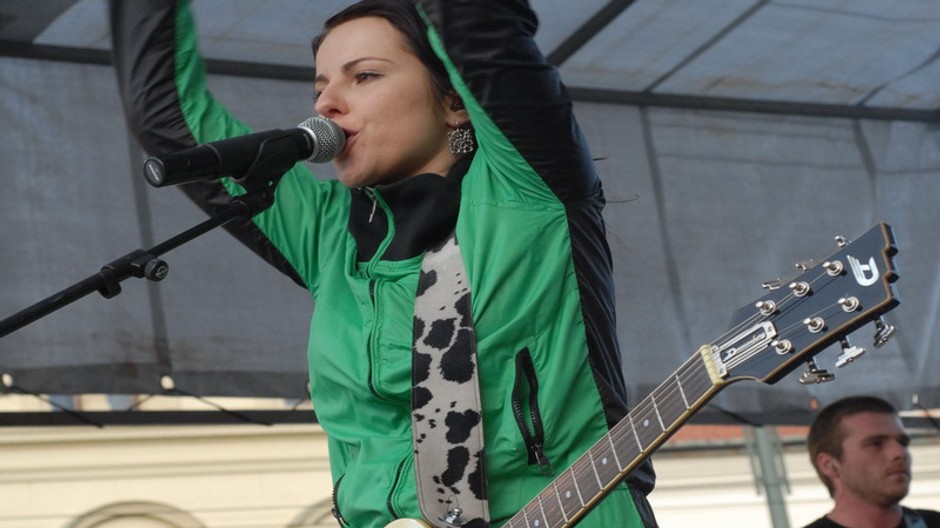 Katarína Knechtová na koncerte skupiny Peha