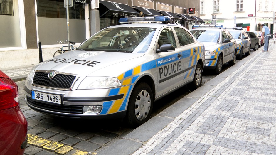polícia ČR česká autá ilustračné foto
