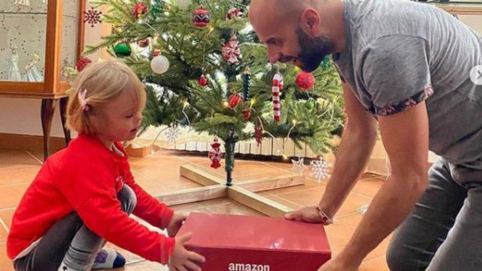 Luca Trapanese s dcérkou