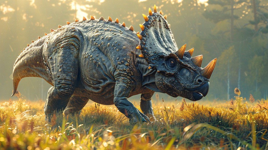 view-extinct-triceratops-dinosaur-creature 