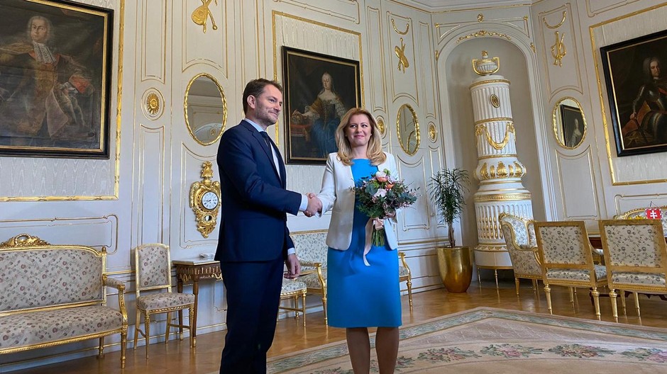 Zuzana Čaputová a Igor Matovič