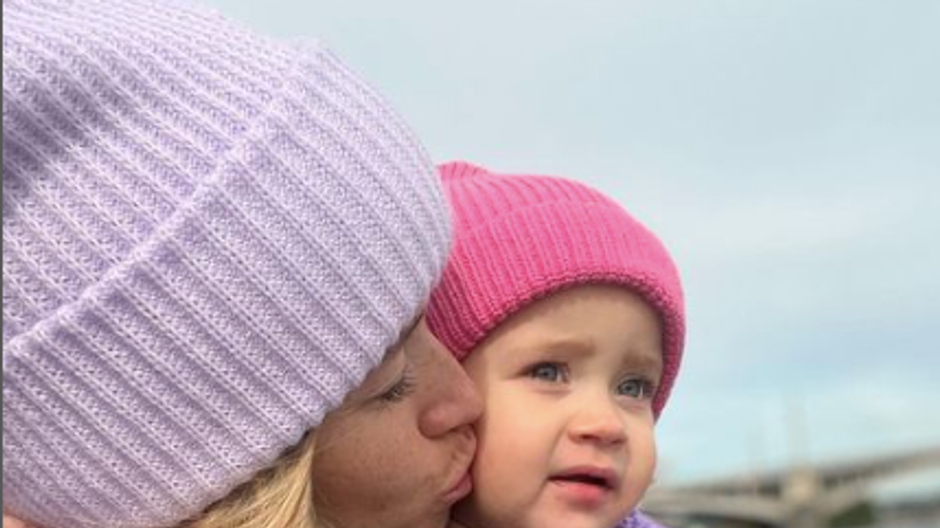 Veronika Koprivova s dcerkou