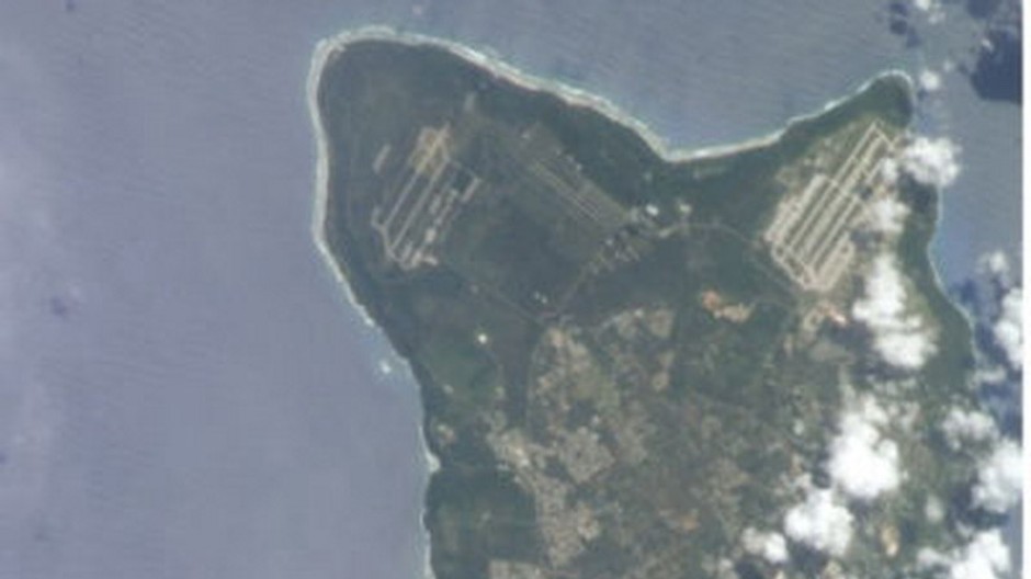 Časť ostrova Guam - dnes ráno ostrov zasiahlo zemetrasenie